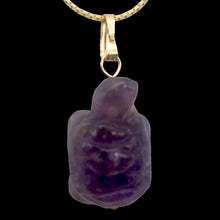 Load image into Gallery viewer, Charming! Amethyst Turtle & Vermeil Pendant 509280AMG