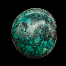 Load image into Gallery viewer, Turquoise Natural Focal 18g Nugget Bead | 32x30x13mm | Blue, Black | 1 Bead |