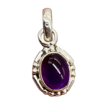 Load image into Gallery viewer, Amethyst Sterling Silver Drop Pendant | 3/4" Long | Purple | 1 Pendant |