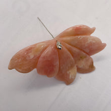 Load image into Gallery viewer, Peruvian Opal 128ct Carved Flower Pendant Bead | 50x88x5mm|Pink| 1 Pendant Bead|