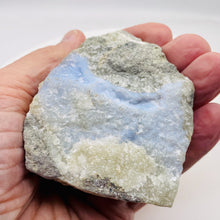 Load image into Gallery viewer, Chalcedony 265g Natural Specimen | 3x2 1/2x1 1/2" | Blue White Gray| 1 Specimen|