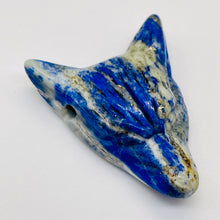 Load image into Gallery viewer, Sodalite Carving Wolf Head Pendant Bead | 40x30x10mm | Blue White | 1 Bead |