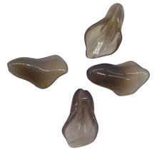 Load image into Gallery viewer, Chalcedony Calla Lily Flower Beads | 22x11x2.5mm | White Green | 4 Beads |