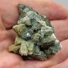 Load image into Gallery viewer, Heulandite Collectors Crystal | 14g | 44x22x18mm | Green Gray | 1 Specimen |