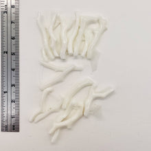 Load image into Gallery viewer, Coral Branch Beads | 31x3 to 27x2mm | White | 14 Beads |