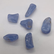 Load image into Gallery viewer, Blue Chalcedony 29g Nugget Pendant Beads | 33x15 - 20x17mm | Blue | 6 Beads |