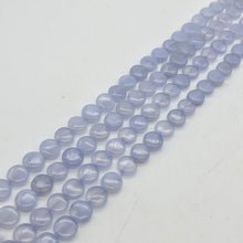 Load image into Gallery viewer, AAA Blue Chalcedony 8x3 Coin Bead Strand
