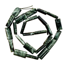 Load image into Gallery viewer, Siberia Premuim Russian 16x8mm Seraphinite Bead Strand 108992