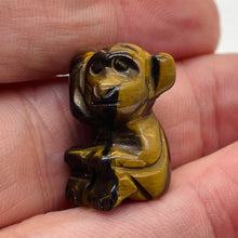 Load image into Gallery viewer, Carved Tiger Eye Monkey Animal Figurine Worry Stone