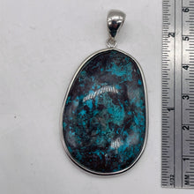 Load image into Gallery viewer, Chrysocolla Sterling Silver Oval Pendant | 2" Long | Blue, Green | 1 Pendant |