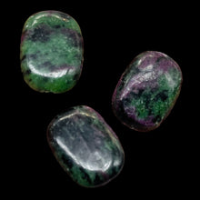 Load image into Gallery viewer, 3 Ruby Zoisite 19x15mm Rectangle Beads 9165