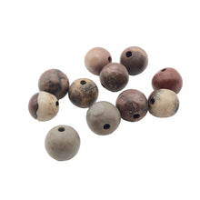 Load image into Gallery viewer, 10 Red Flower Apache Jasper 7mm Round Beads 009193
