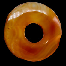 Load image into Gallery viewer, Carnelian Pi Circle Pendant Bead | 70mm | Orange | 2 3/4" Diameter | 1 Bead |