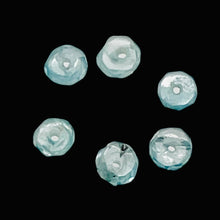 Load image into Gallery viewer, 4 Natural Blue Zircon Faceted 3x2-3x1.5mm Roundel Beads 006049