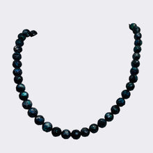 Load image into Gallery viewer, Faceted Fresh Water Pearl Round 16" Strand | 7mm | Iridescent Blue | 52 Pearls|