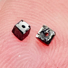 Load image into Gallery viewer, Natural Black Diamond 1.1cts Scissor Cut Cube Beads | 1x1mm to 2x1mm | 17 Beads|