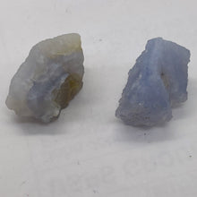 Load image into Gallery viewer, Blue Chalcedony 15g Druzy Nugget Beads| 28x19x17 to 28x15x15mm | Blue | 2 Beads|