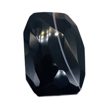 Load image into Gallery viewer, Onyx Flat Faceted Rectangular Pendant Bead | 50x48x14mm | Black White | 1 Bead |