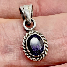 Load image into Gallery viewer, Amethyst Sterling Silver Drop Pendant | 3/4" Long | Purple | 1 Pendant |