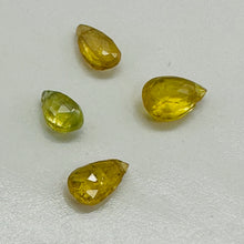 Load image into Gallery viewer, Sapphire AAA Faceted 1.9cts Parcel Briolette Beads | 6x4 to 5x4mm | Yellow | 4 |