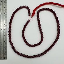 Load image into Gallery viewer, Ruby AAA Rondelle Bead 16" Strand | 4.5x3.5 to 4x3mm | Red | 150 Beads |
