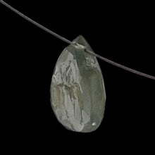 Load image into Gallery viewer, Natural Grey Blue Sapphire Faceted Briolette Bead | 1.8 ct | 10x6x3mm |