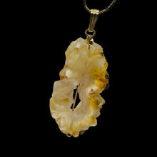 Load image into Gallery viewer, Druzy Agate Slice Designer 14kgf Pendant | 2 1/4" Long | Druzy Agate Crystal |