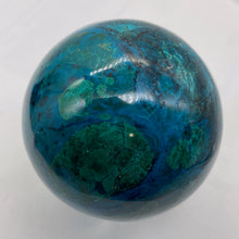 Load image into Gallery viewer, Chrysocolla Malachite Sphere 396g (14oz) | 66mm (2.6") | Green Blue| 1 Specimen|