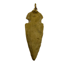Load image into Gallery viewer, Sandstone Carved Arrowhead Pendant | 1 3/4" Long | Beige | 1 Pendant |