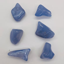 Load image into Gallery viewer, Chalcedony Gemstone Nugget Beads | 29x19x17 to 23x19x13mm | 52g| Blue | 6 Beads|