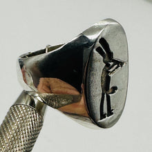 Load image into Gallery viewer, Kokopelli the Trickster Oval Ring | 7 | Silver | 1 Sterling Silver Ring |