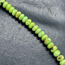 Load image into Gallery viewer, Gaspeite Hi Grade 5mm Rondelle Beads | 5mm | Green Brown | 2 Beads |