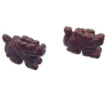 Load image into Gallery viewer, 2 Brecciated Jasper Hand Carved Winged Dragon Beads | 22x13.5x8mm | Red