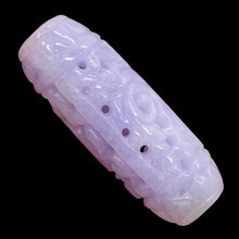 Load image into Gallery viewer, Jade Tube Carved Bead | 30x11mm | Lavender | 1 Bead |