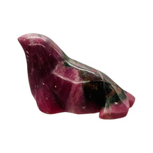 Load image into Gallery viewer, Steller Seal Lion Rhodonite Carved Statue | 42x30x25mm | Pink, Black