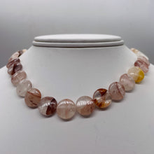 Load image into Gallery viewer, 9 Natural Quartz Orange' 12x4mm Coin Beads 9337