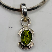 Load image into Gallery viewer, Peridot Sterling Silver Drop Pendant | 3/4" Long | Green | 1 Pendant |