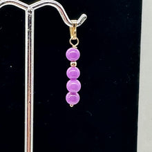 Load image into Gallery viewer, Phosphosiderite Dangle 14K Gold Filled Pendants | 1 1/4" long | Lavender |