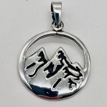 Load image into Gallery viewer, Mountain Peaks Sterling Silver Charm | 1 1/4" Long | Silver | 1 Pendant |