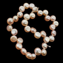 Load image into Gallery viewer, Top Drilled Button 7-7.25x4mm Lavender Pink FW Pearl 8" Strand 4761