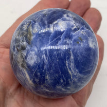 Load image into Gallery viewer, Sodalite Sphere 300g (10.5oz) Display Specimen | 63mm (2.5") | Blue White | 1 |