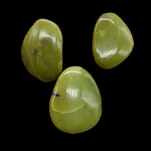 Load image into Gallery viewer, Turquoise Faustite Freeform Beads| 38x28 to 33x24mm| Chartreuse, Black| 3 Beads|