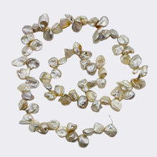 Load image into Gallery viewer, Keishi 16" Strand Cornflake FW Pearls | 9x7 to 8x6x3mm | Silver White | 70 |
