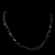 Load image into Gallery viewer, Tourmaline Chrome Translucent Strand Cube | 4x4mm | Black, Green | 100 Beads