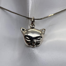 Load image into Gallery viewer, Kitty Cat Sterling Silver Charm | 3/4" Long | Silver | 1 Pendant |