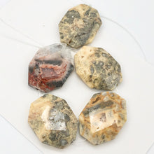 Load image into Gallery viewer, Crazy Lace Agate Faceted Bead | 40x30mm | Orange/Grey/Pink | Octagon | 1 Bead |