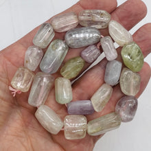 Load image into Gallery viewer, Kunzite 97G Flat Nugget Bead Strand | 23x12x10 to 13x10x9mm| Pink, Green, Clear|