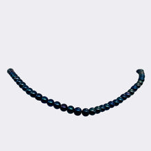 Load image into Gallery viewer, Fresh Water Pearls 16" Strand | Round | 4mm | Peacock Blue | 90 Pearls |