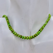 Load image into Gallery viewer, Gaspeite Hi Grade Graduated Rondelle Strand | 5 to 3mm| Green Brown | 165 Beads|