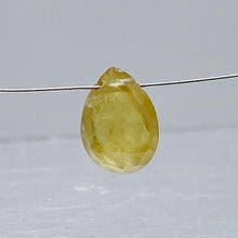 Load image into Gallery viewer, 1 Peach Sapphire Faceted 10x7mm Briolette Bead 6924